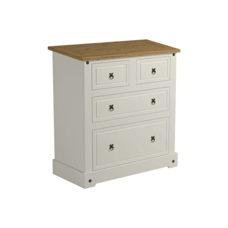 CÓMODA CAJONERA 4 CAJONES MADERA NATURAL-BEIGE SMILE