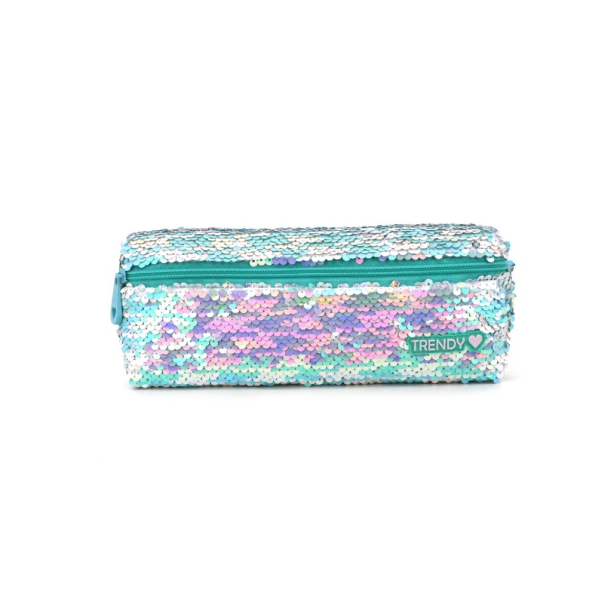 Cartuchera con lentejuelas reversibles - Celeste 