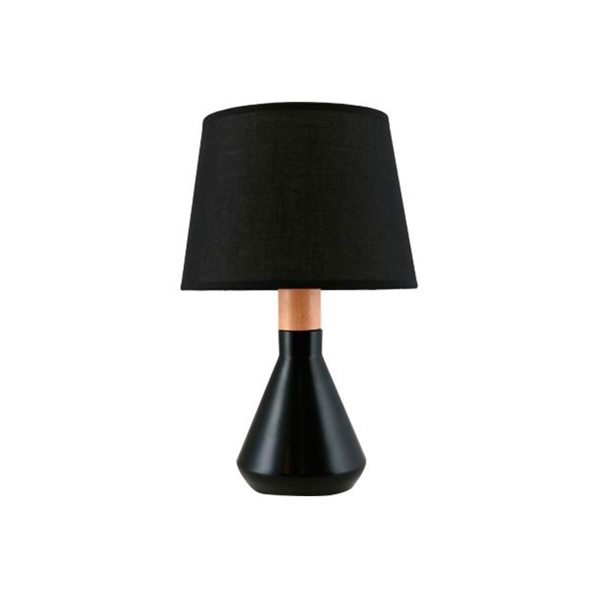 Lámpara De Mesa Harlow Negra Just Home Collection 