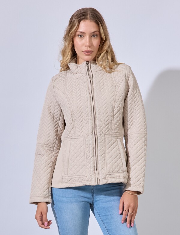 Campera Capitoneada BEIGE