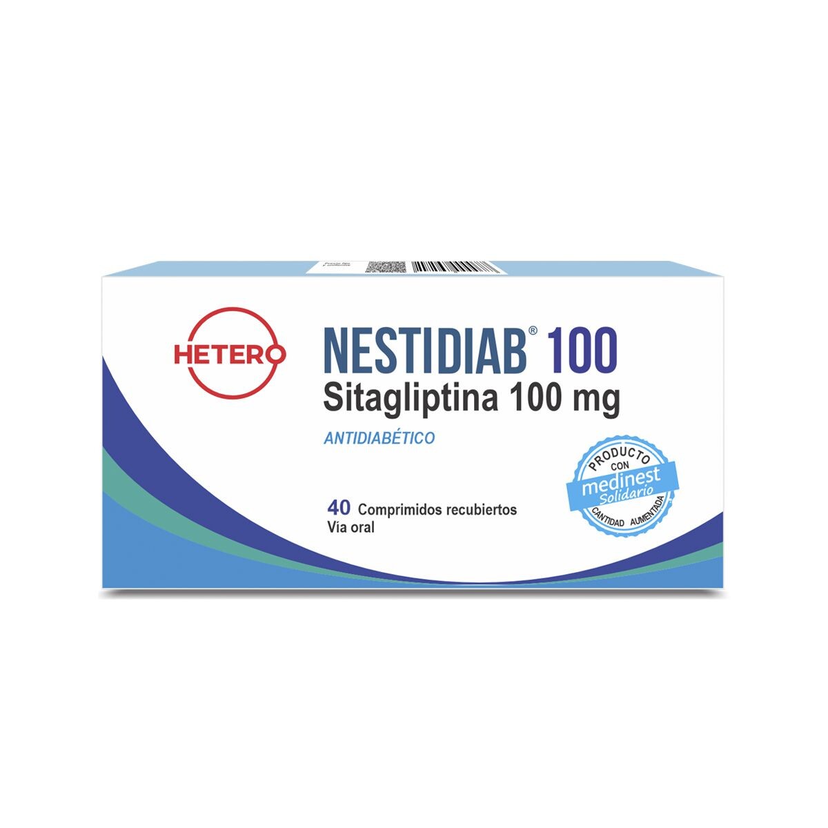 NESTIDIAB 100 MG. CAJA X 40 COMP. 