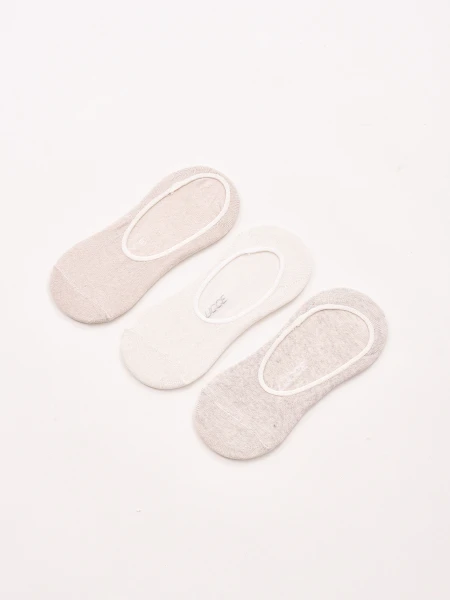 MEDIAS BASICAS PACK X3 BEIGE