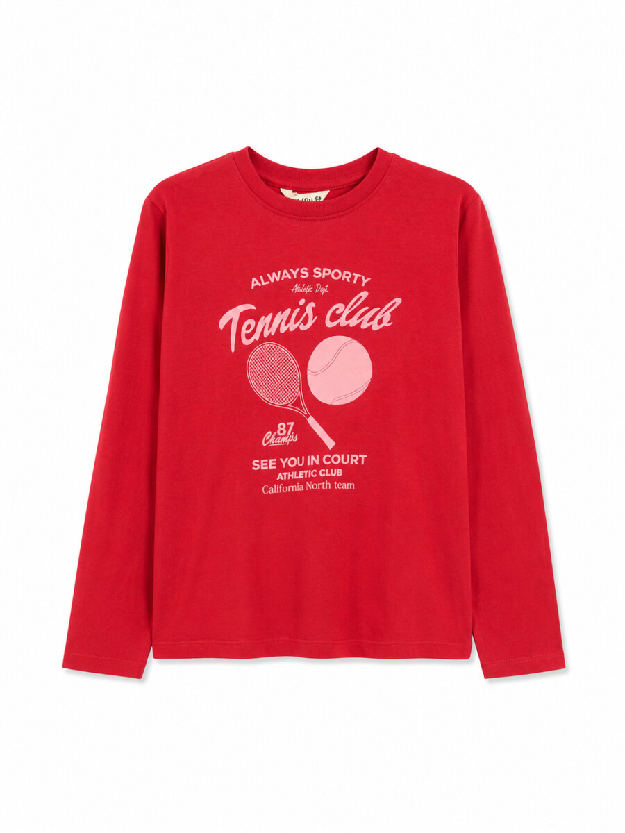 REMERA SPORT - ROJO 