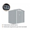 Galpón prefabricado Reforzado 2 Puertas ARCHER B Aluminio