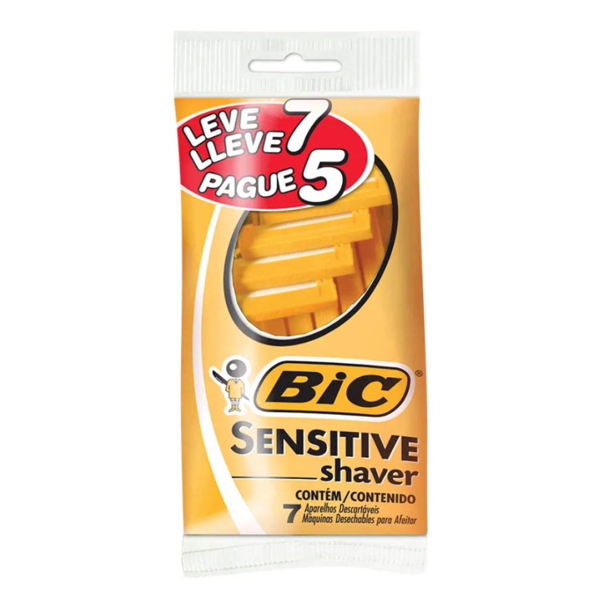 Maquina Afeitar Bic Amarill Lleve 7 Pague 5 