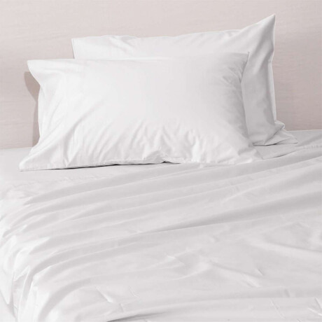 Juego Sábanas Blancas Queen Textil Hogar 300 Hilos Algodón