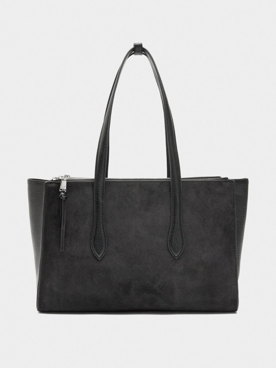 Bolso Para Portátil 15" Con Piel negro