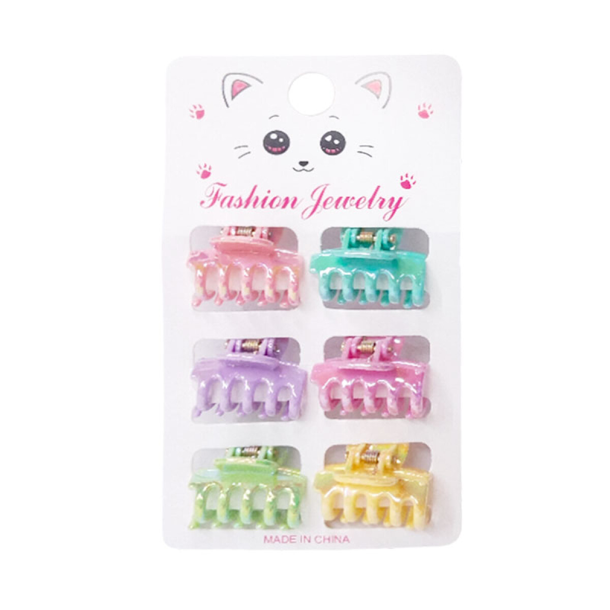 Broches pinzas de colores para el cabello 6pcs - Broches Pinzas De Colores Para El Cabello 6pcs 