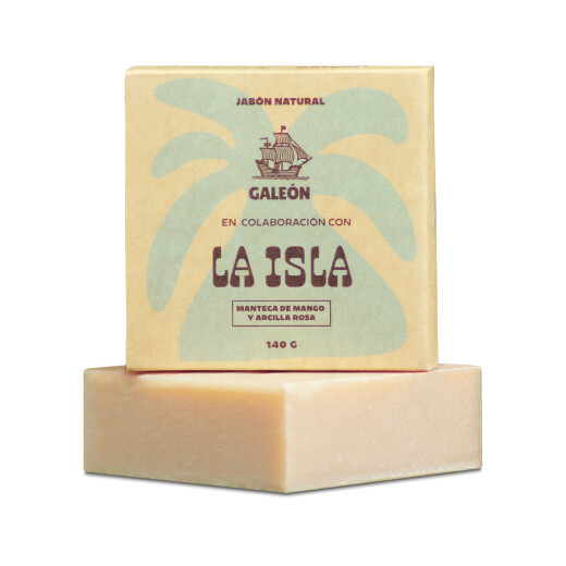 Jabón Galeón Manteca de Mango y Arcilla Rosa140g Jabón Galeón Manteca de Mango y Arcilla Rosa140g