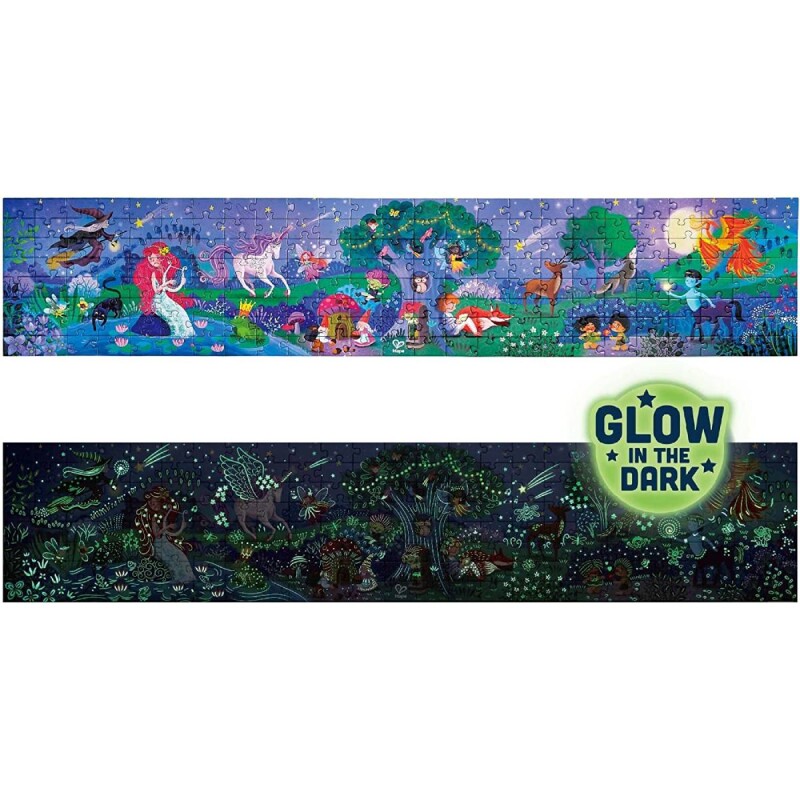 Puzzle Mágico Hape 200 Piezas Bosque Unicornio
