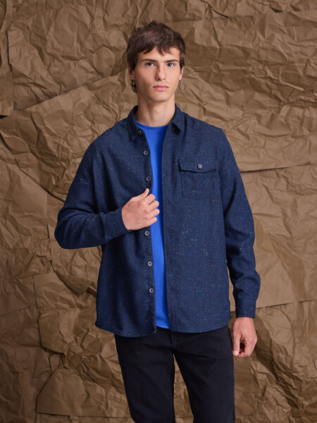 OVERSHIRT TURKU MARINO BOUTONE