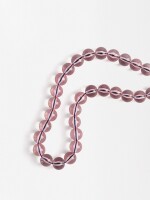 Collar De Cuentas Transparente rosa