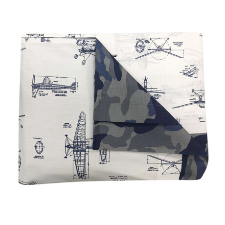 Juego Sábanas Pilar 200 Hilos 1 Plaza 100% Algodón Avion