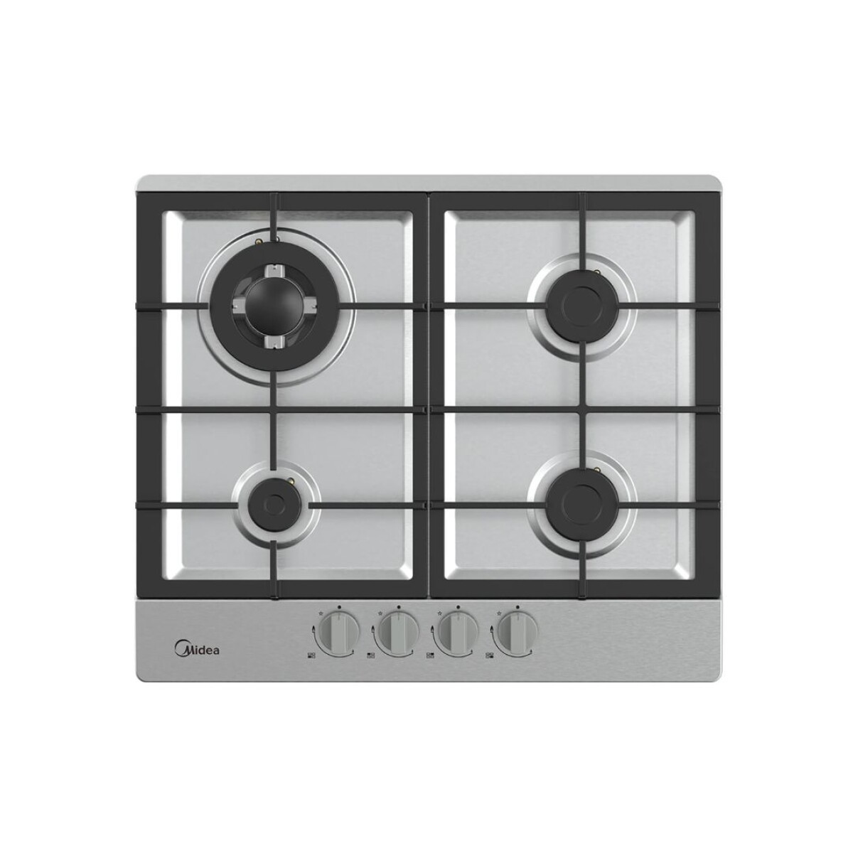 Anafe a Gas Inox - 4 hornallas - Modelo MG60SK005AH1B - Midea 