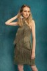 Rombo Raphia Skirt Verde Musgo