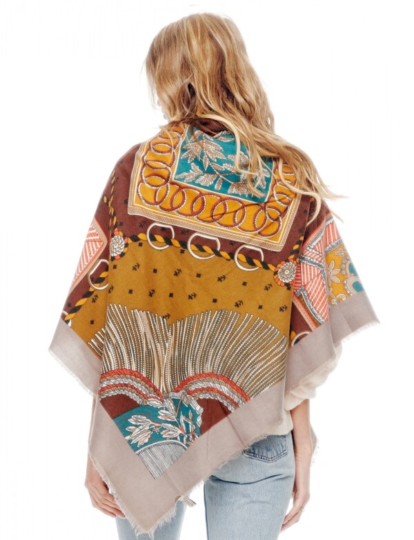 Pashmina Print MARRON/MULTI