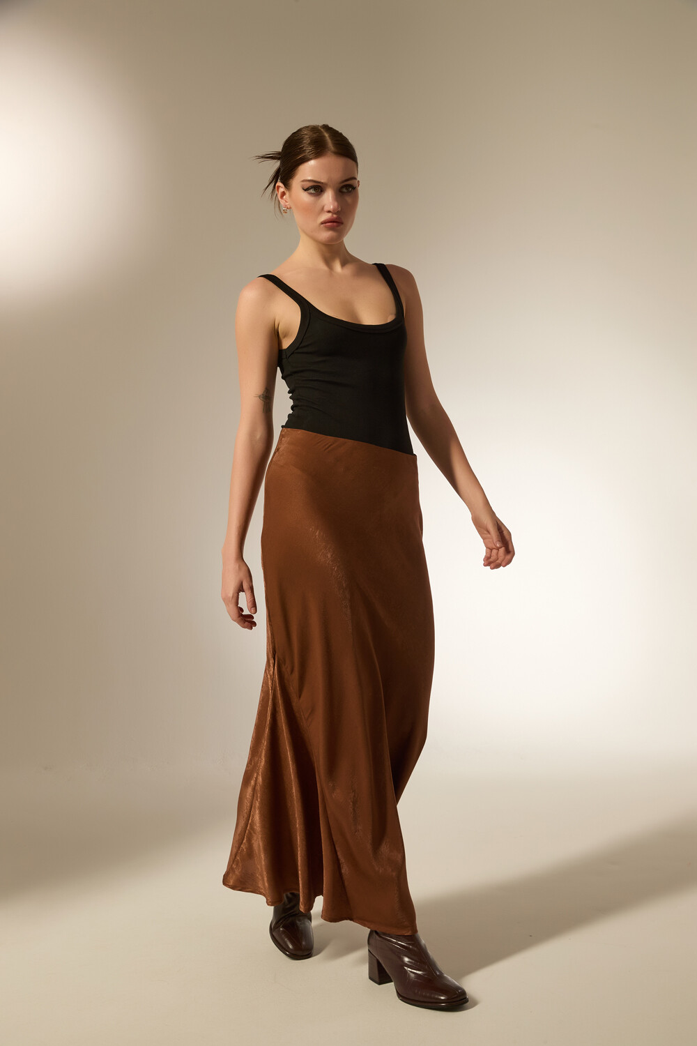Falda Veylara Marron