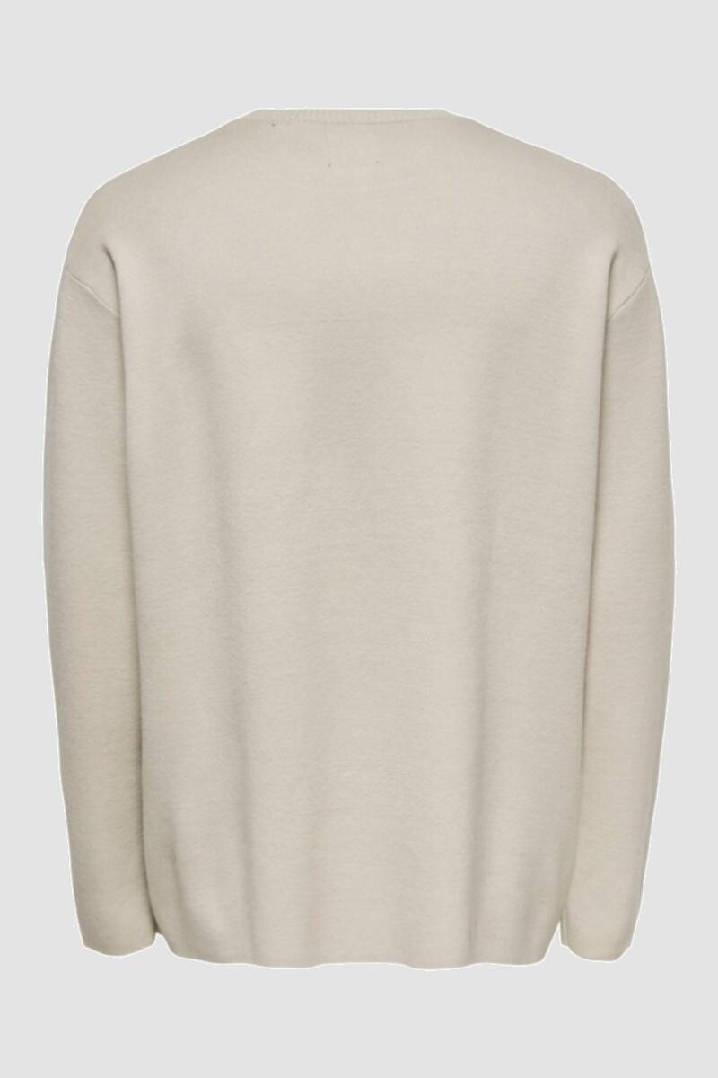 Sweater Tejido Con Bolsillo Silver Lining