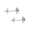 Caravanas Dot de oro blanco 18k con circonia Caravanas Dot de oro blanco 18k con circonia