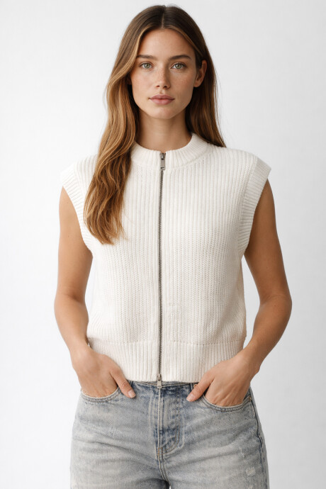Chaleco Nidra Marfil / Off White