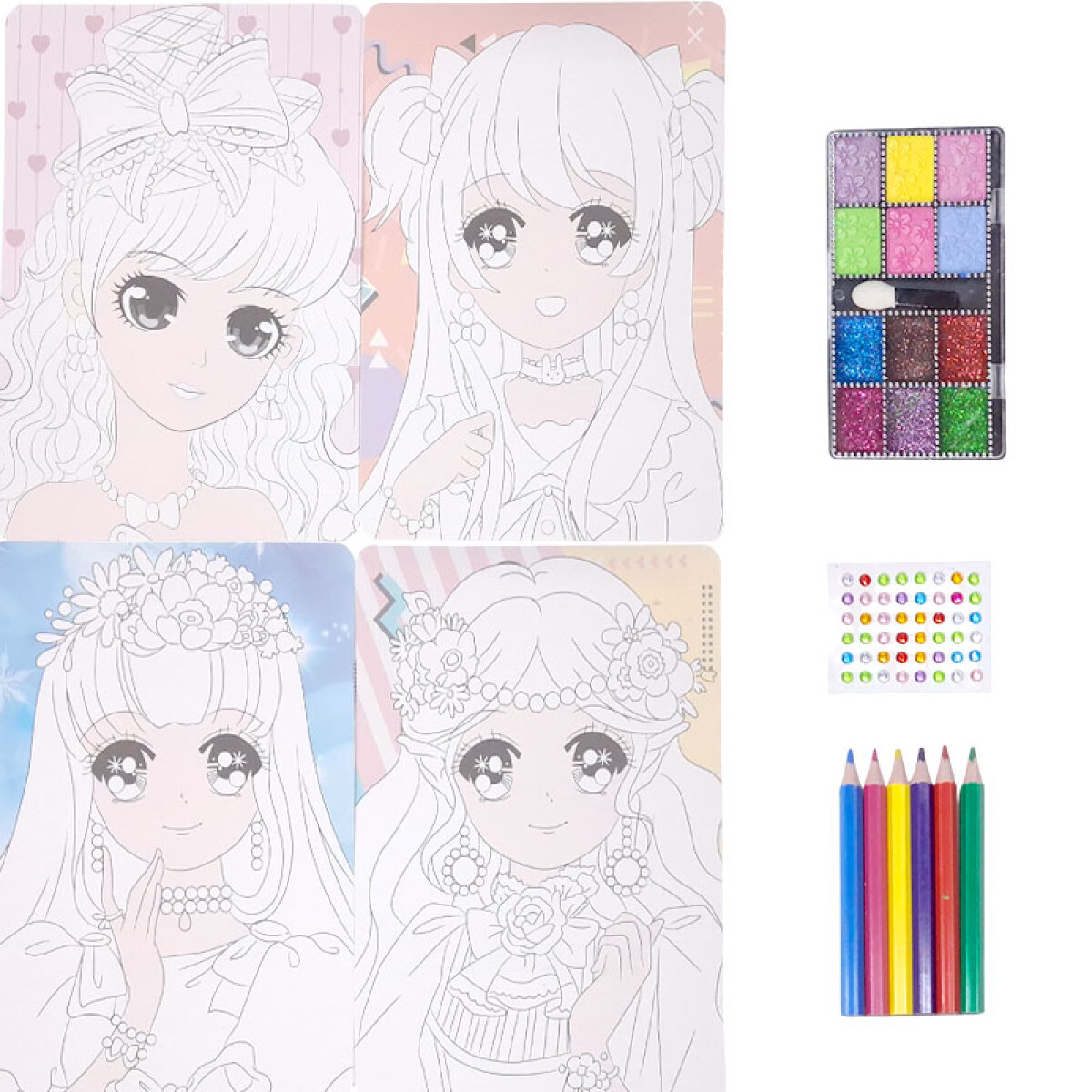 Láminas para colorear y maquillar DIY - Láminas Para Colorear Y Maquillar Diy 