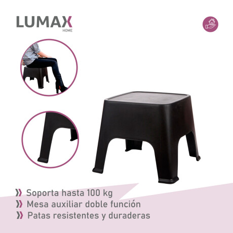 Set de 2 Sillas Skarpo + Mesa de exterior Negro