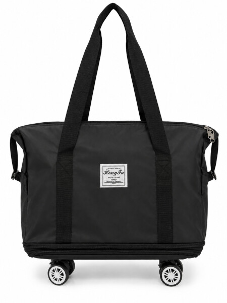 BOLSO DE VIAJE 3 NIVELES CON RUEDAS DESM NEGRO