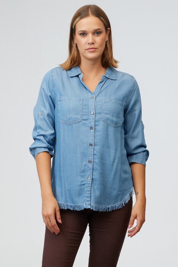 Camisa Tencel Flecos JEAN
