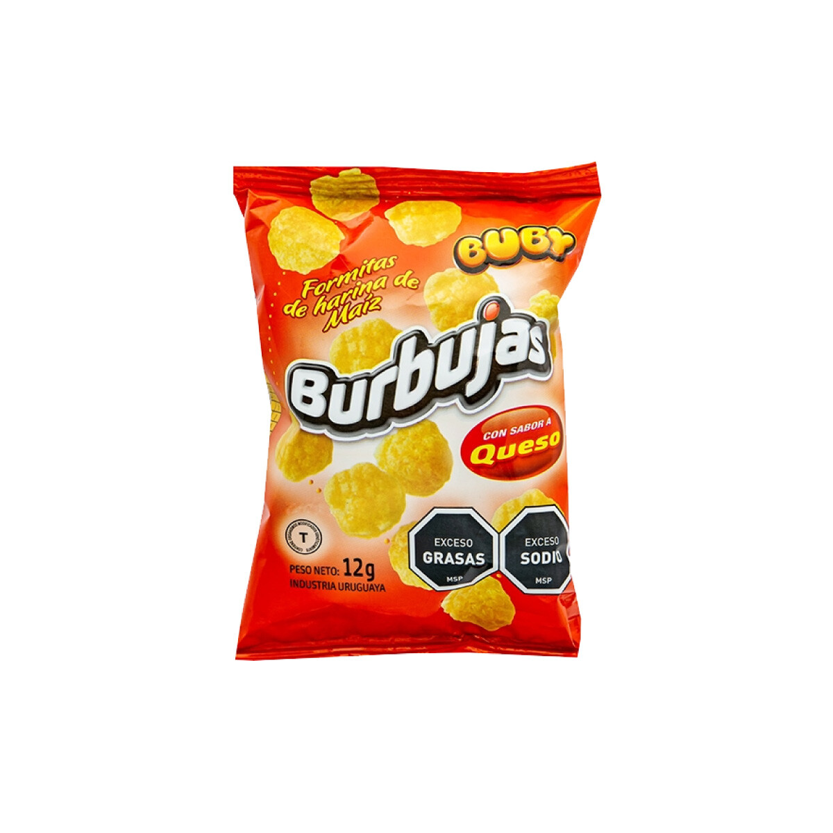 BUBY BURBUJA QUESO 12GRS (ROJO) (FUNDA x30 UNIDADES) 