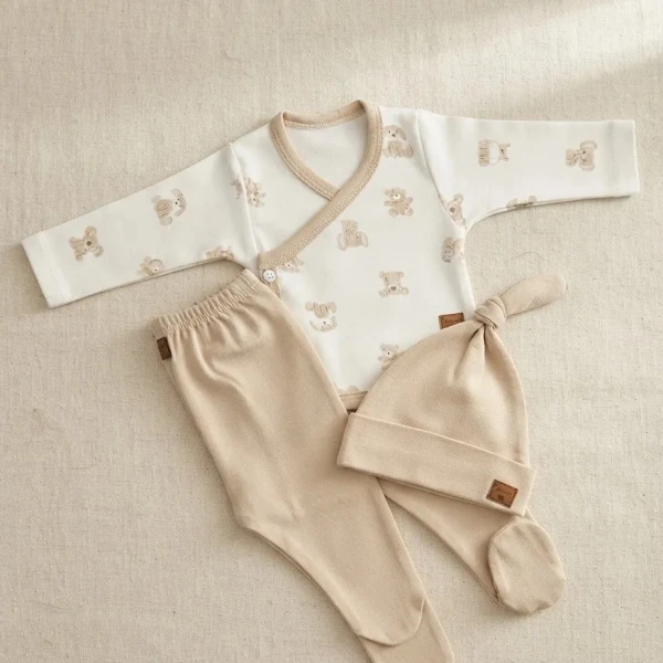 Primer muda PILIM estampada beige