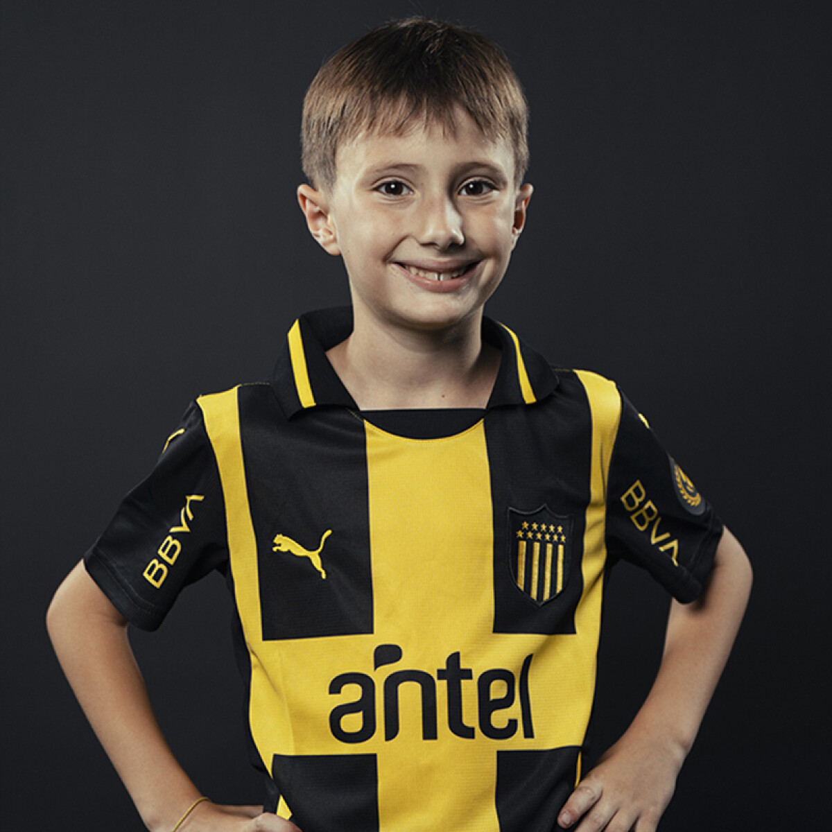 Camiseta Infantil Puma Peñarol - Amarillo - Negro 