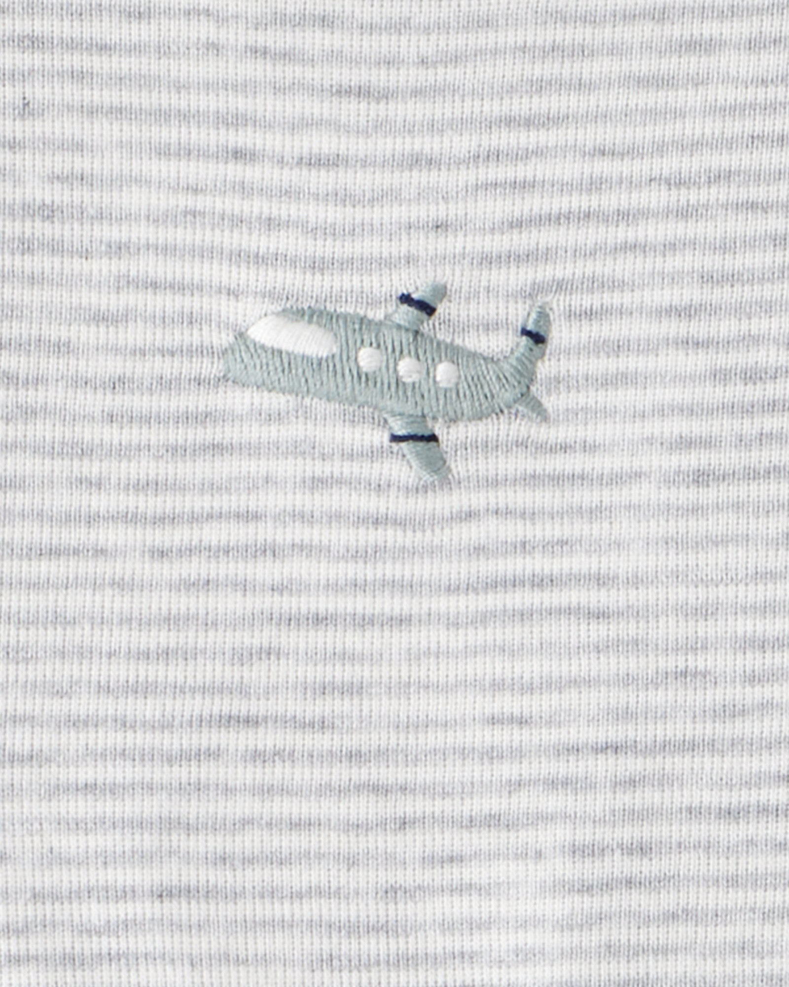 Set tres piezas de algodón, pantalón y dos bodies, diseño aviones Sin color