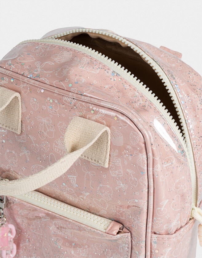 Mochilas y Carteras Infantiles Mochila Infantil Estampada - Rosa Claro