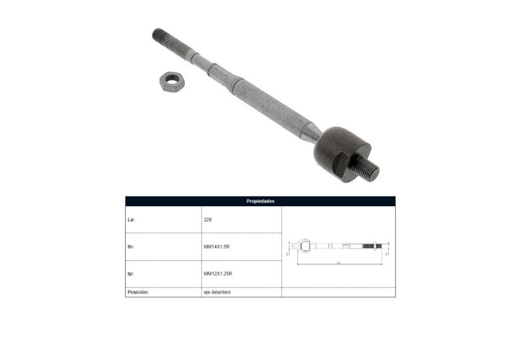 Mate Nissan Note/March/Kicks/Versa 11-25 Der/Izq Mate Nissan Note/March/Kicks/Versa 11-25 Der/Izq