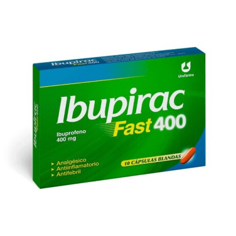 Ibupirac Fast x10 cápsulas blandas 400 mg