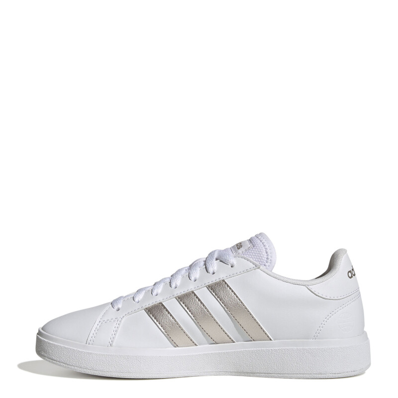 Championes de Mujer Adidas Grand Court Base 2.0 Blanco - Plateado