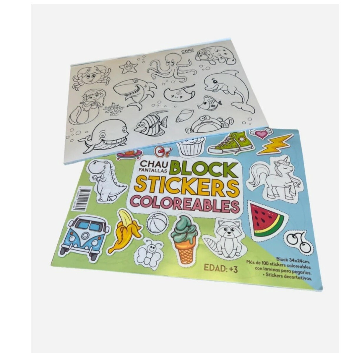 Block Stickers Coloreables - Único 