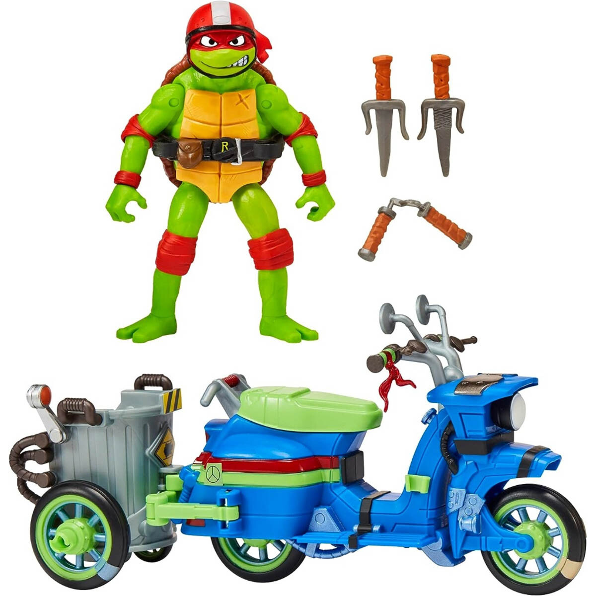 Muñeco De Acción Tortugas Ninja Leonardo con Moto - Rafael 
