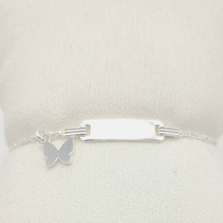 Pulsera de identidad de plata para niño. Pulsera de identidad de plata para niño.