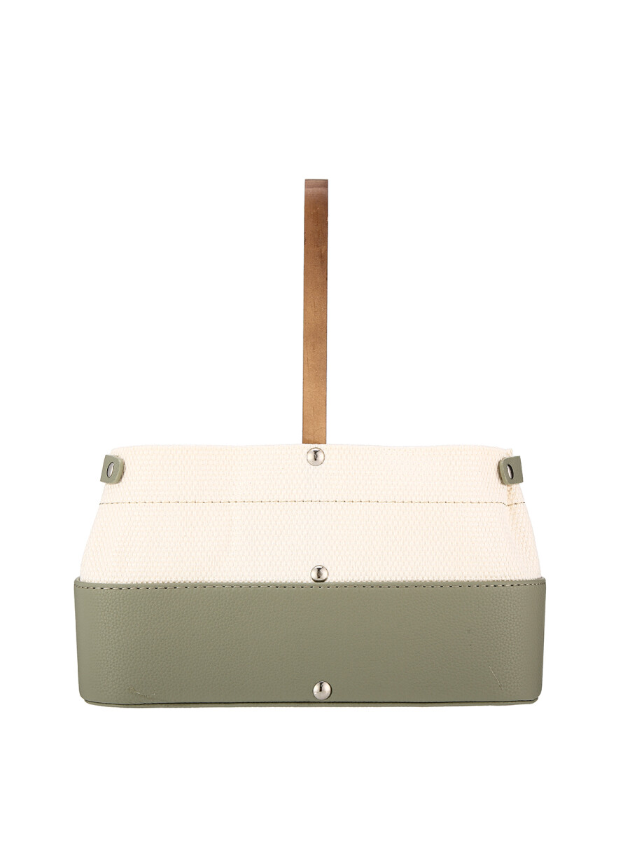 Matera De Auto Tela - Verde / Beige 