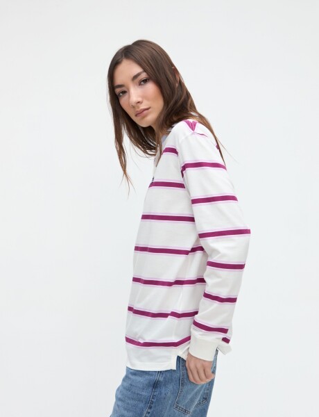 Remera polo Danica Off white