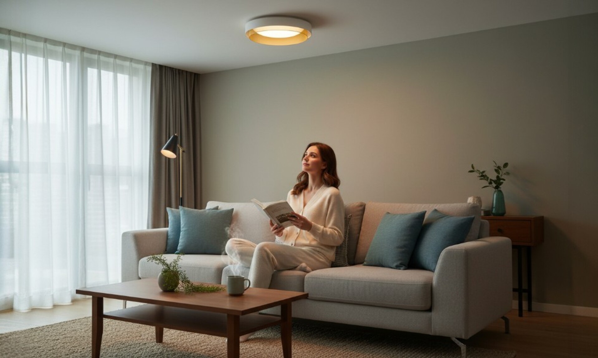 Luminaria Led Kacia Dorado 