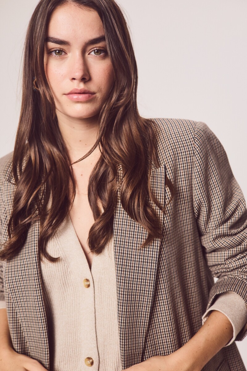 Blazer A Cuadros Multi