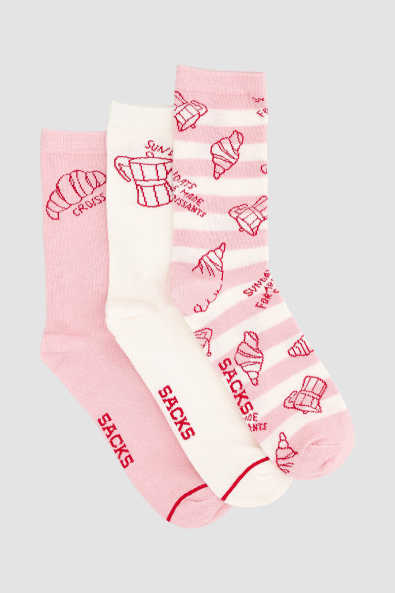 Pack de 3 medias con diseños variados - Variante 41 