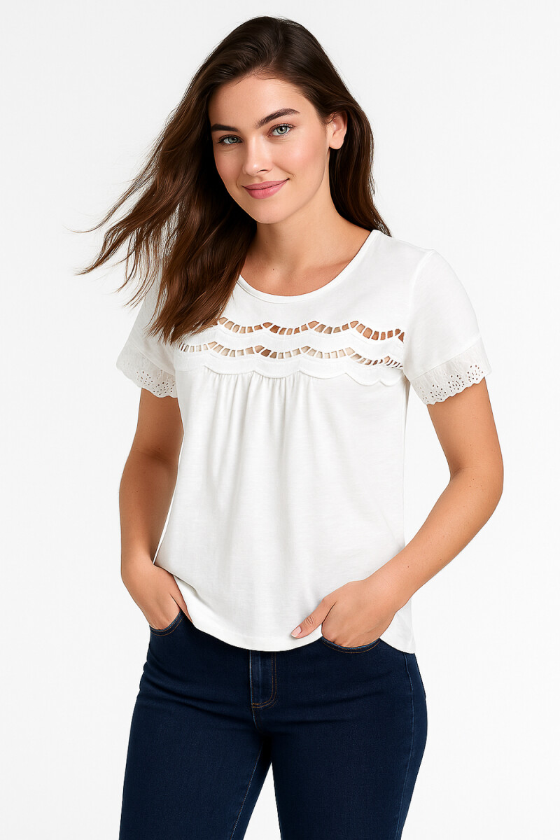 Remera Daine - Marfil / Off White 