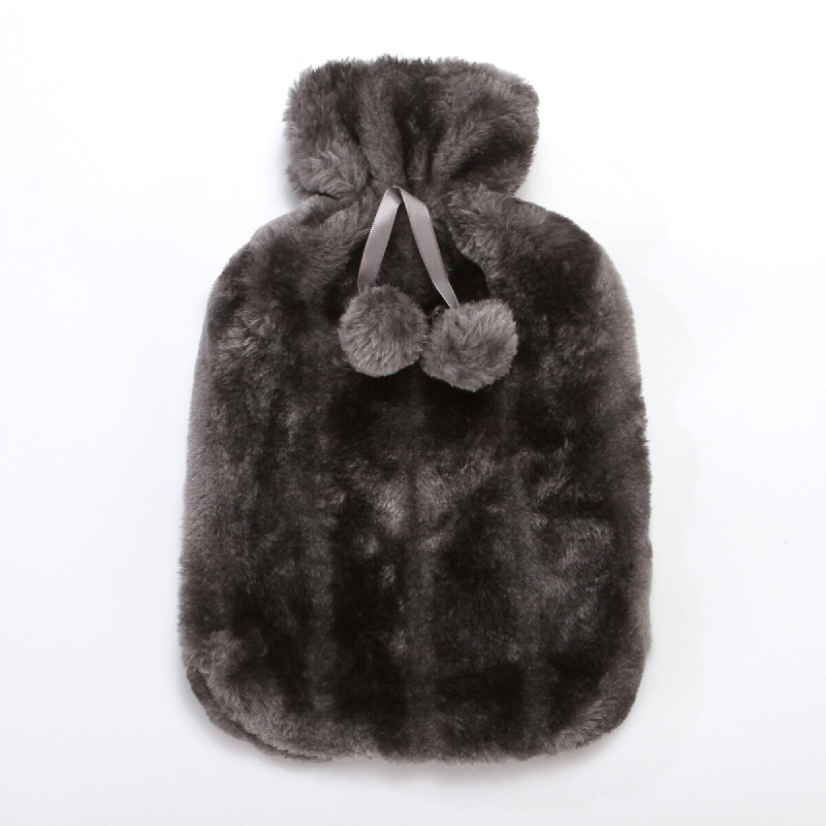 Bolsa De Agua Caliente Peluche - Gris Oscuro 