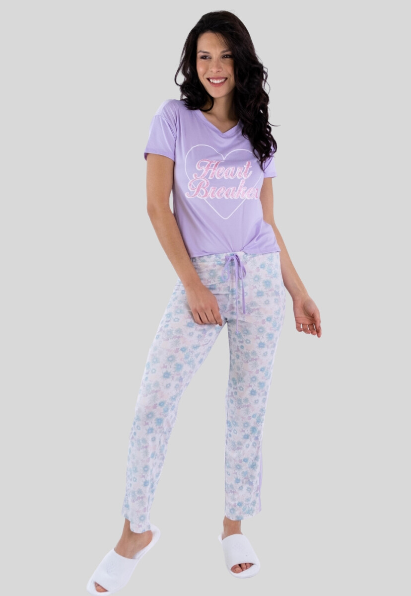 PIJAMA HEART BREAKER - LILA 