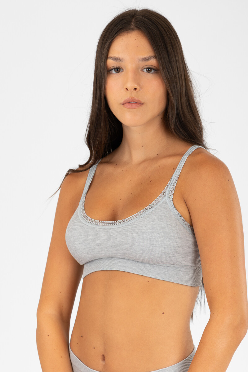Top daisy - Gris melange 