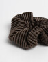 Skunzies Con textura Scrunchie - Marron Chocolate