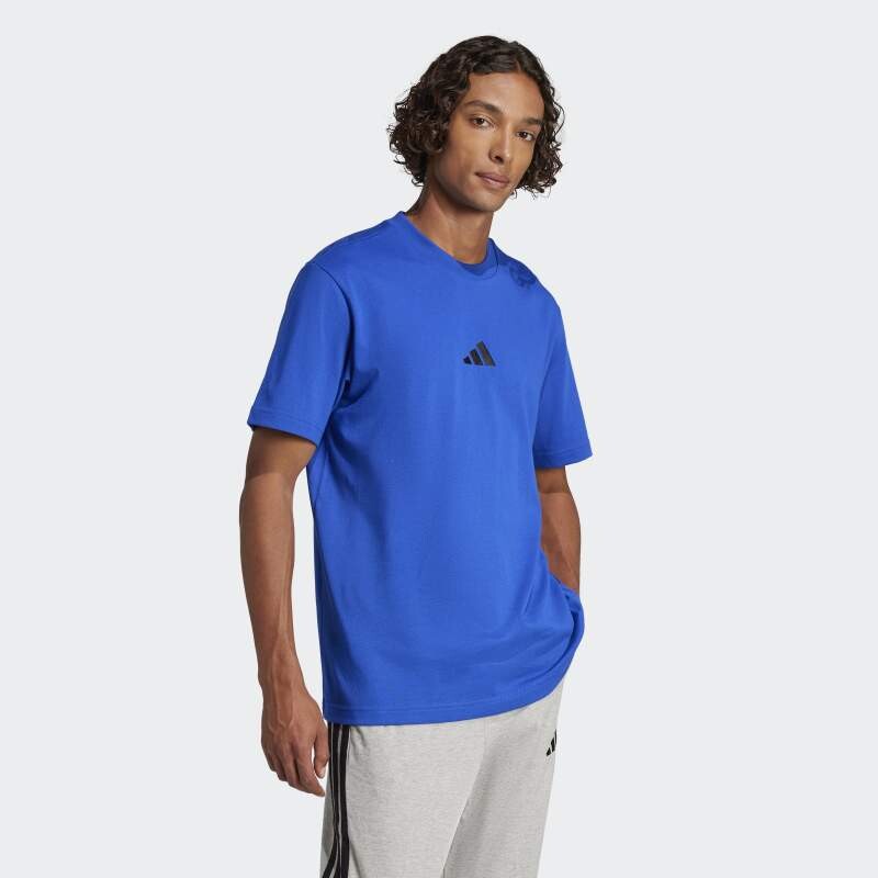 Remera Adidas Jersey Essentials Small Logo Azul